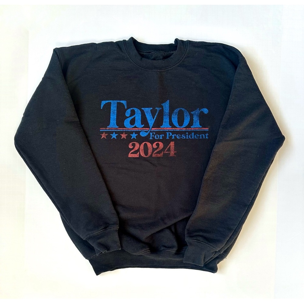 Taylor Swift for President 2024 Pullover in black